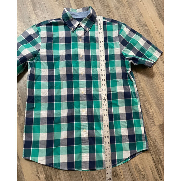 Chaps Shirt Mens Medium Easy Care Casual Button Down Short Sleeve Lot of 2 - Picture 3 of 11